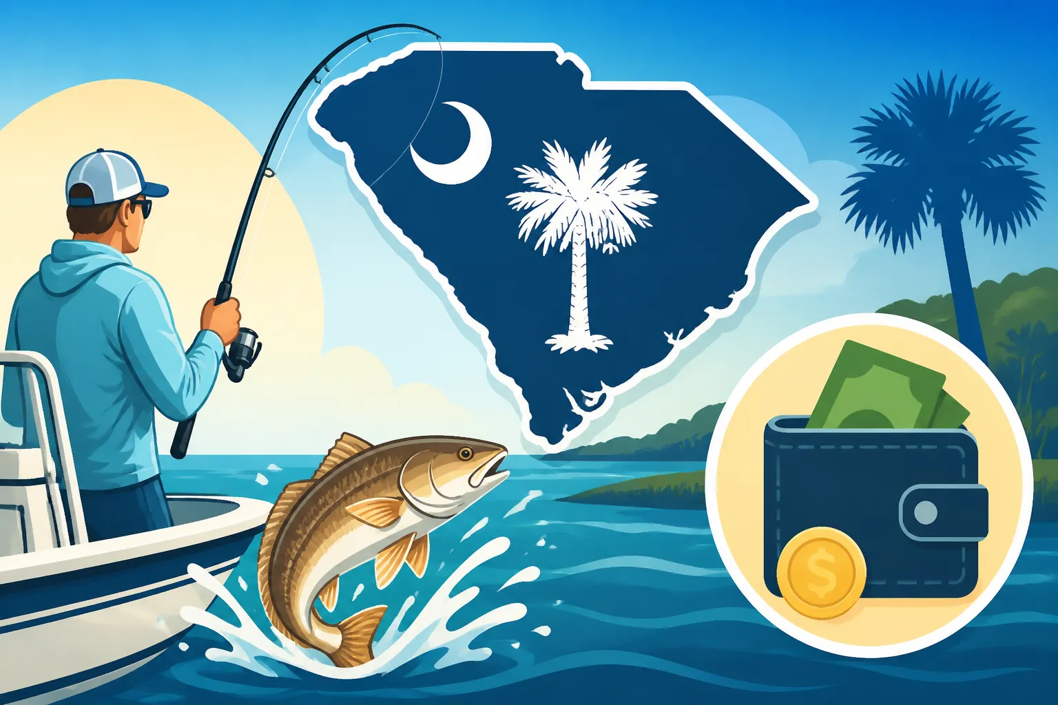 Resident Saltwater Fishing License Costs in South Carolina