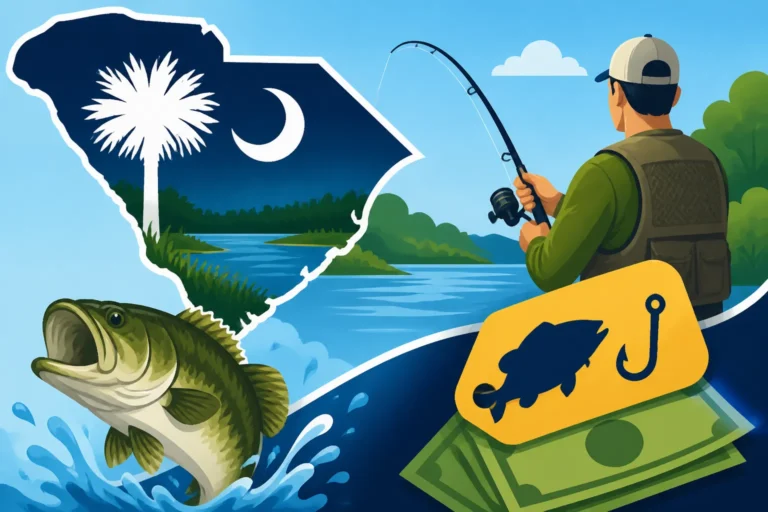 Nonresident Freshwater Fishing License Costs in South Carolina