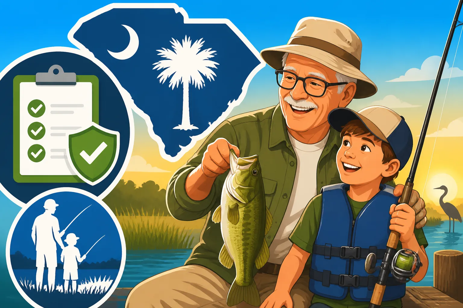 Fishing License Rules for Grandparents Taking Kids Fishing
