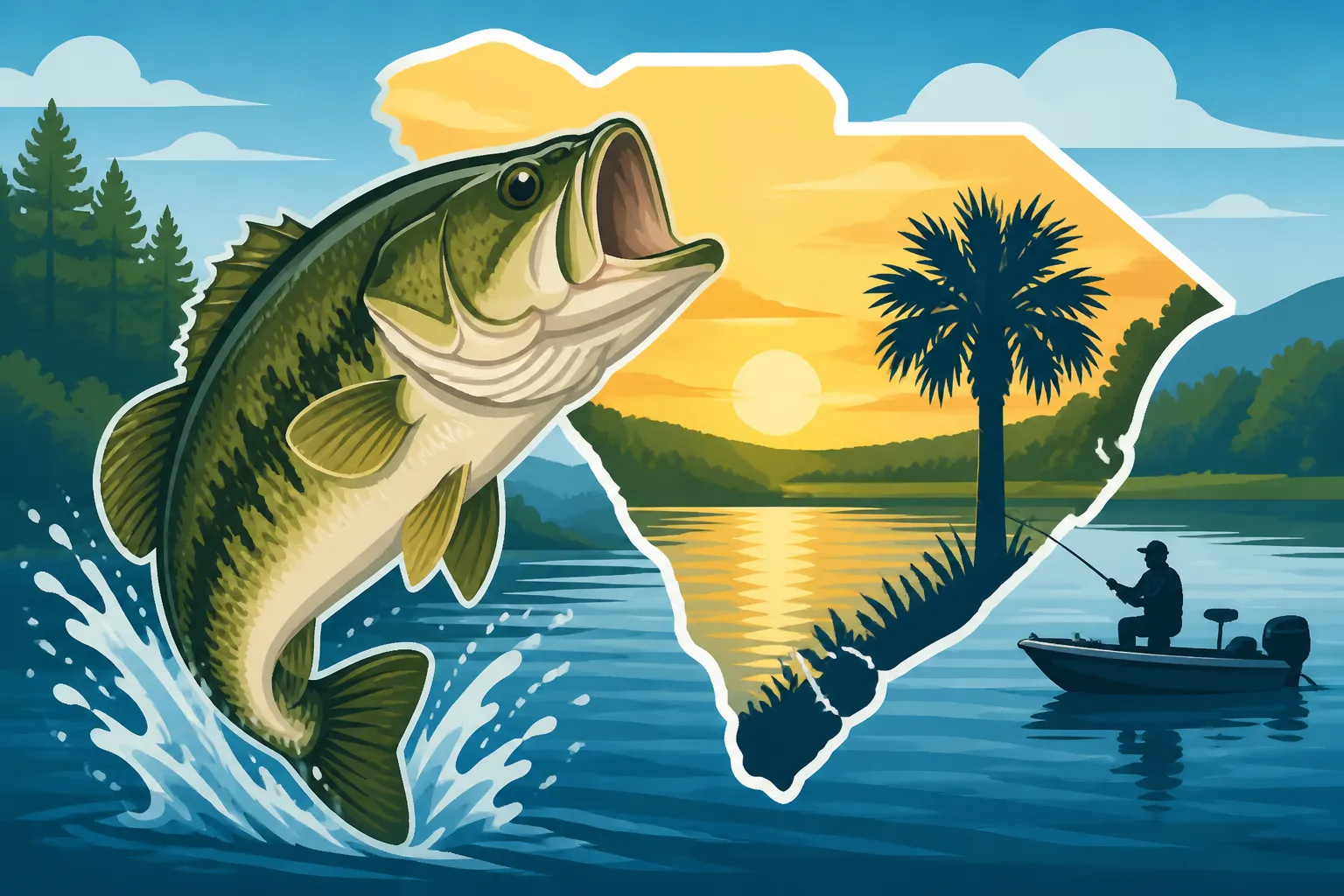 South Carolina's Best Bass Fishing Lakes