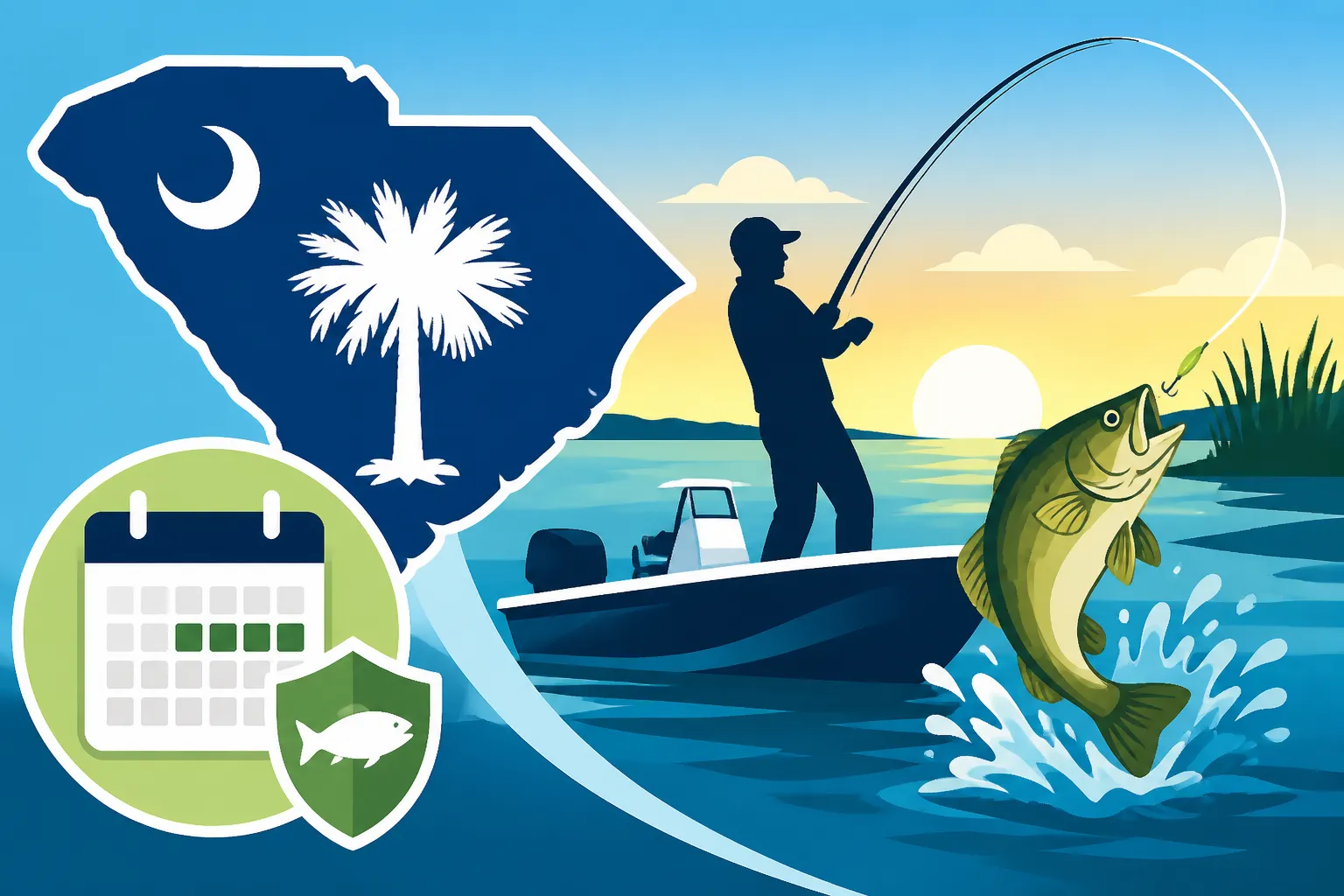 South Carolina 14-Day Fishing License Options