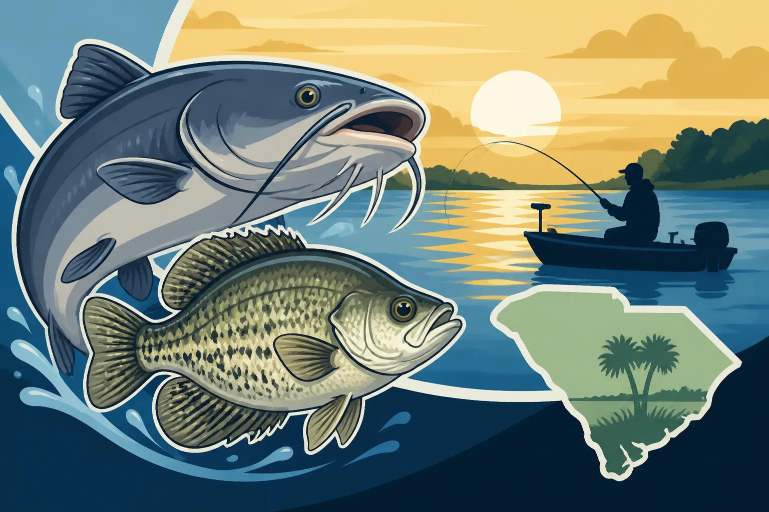 Lake Moultrie Catfish and Crappie Fishing Guide