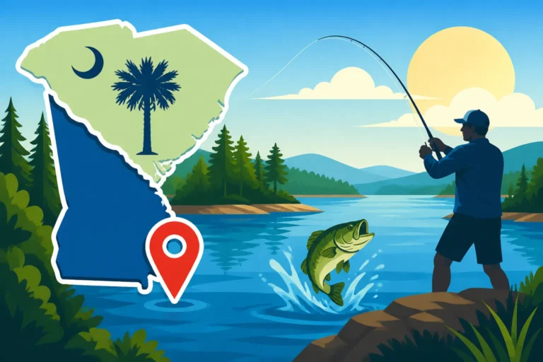 Lake Hartwell Fishing Spots on the South Carolina-Georgia Border