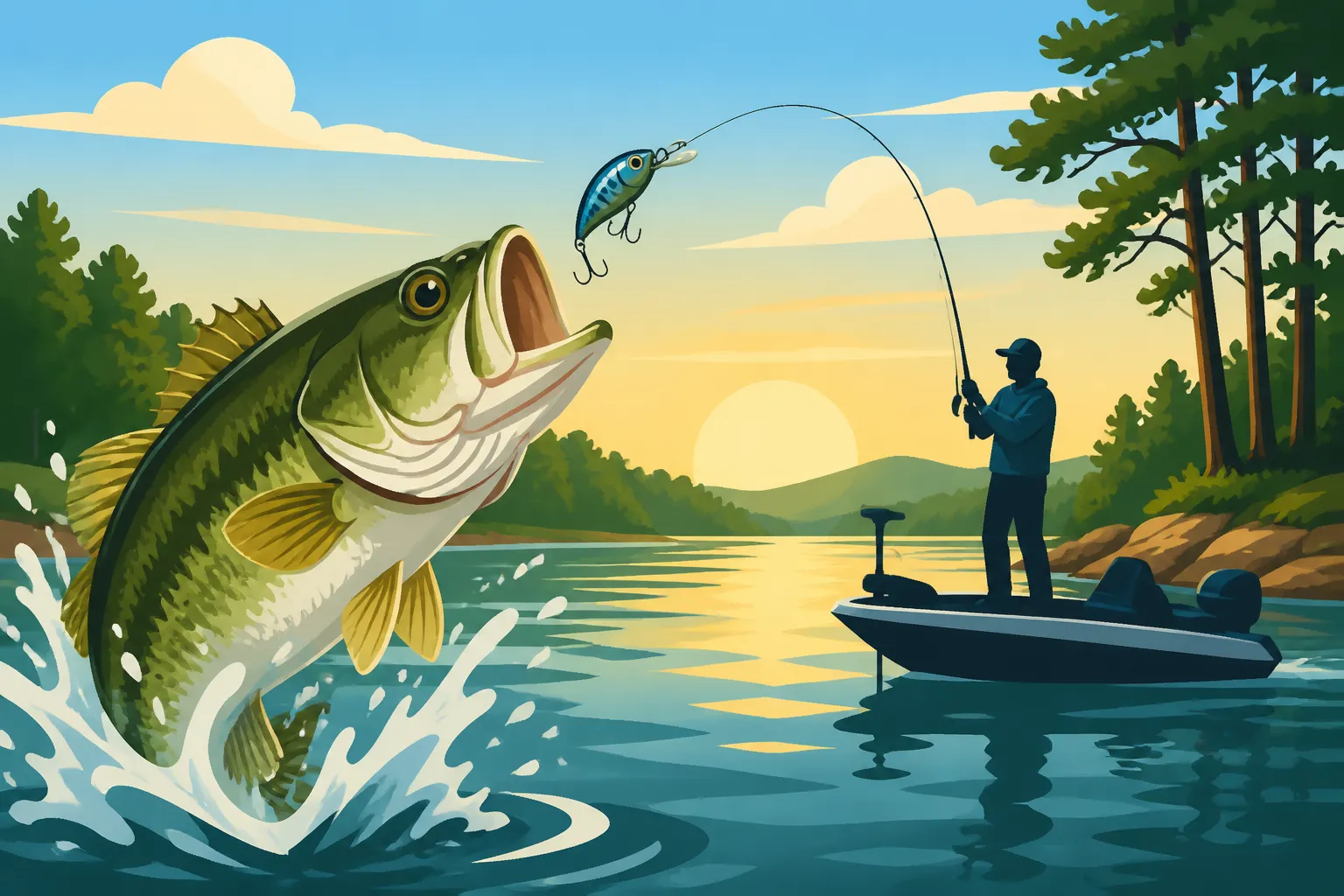 Tugaloo River Arm Bass Fishing on Lake Hartwell