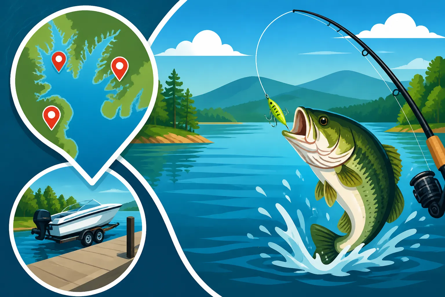 Lake Keowee Fishing Spots and Boat Ramps