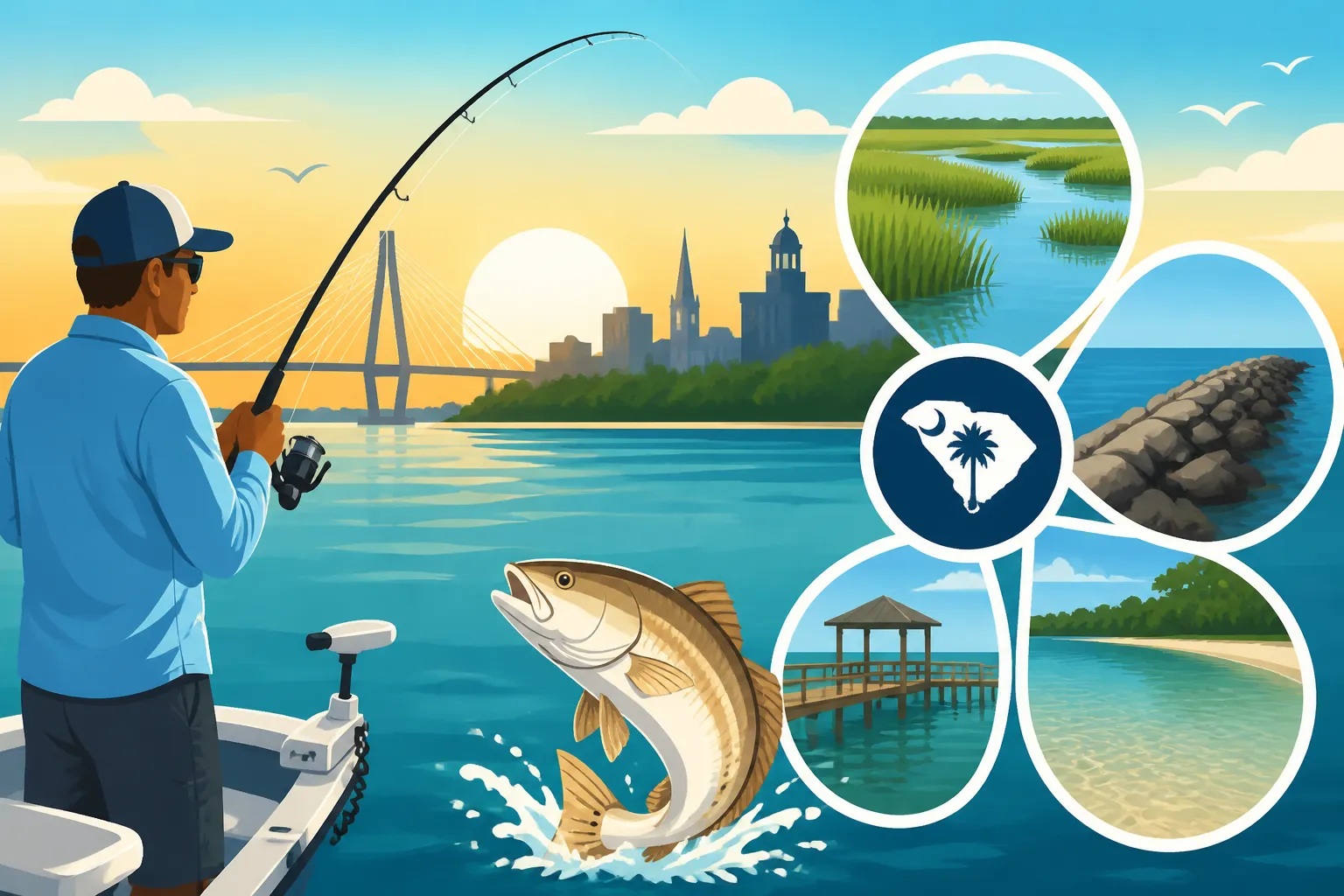 Charleston Harbor Fishing Spots for South Carolina Anglers