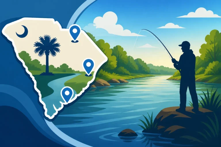 Broad River Fishing Access Points in South Carolina