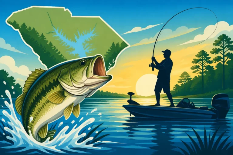 Lake Marion Bass Fishing Spots in South Carolina