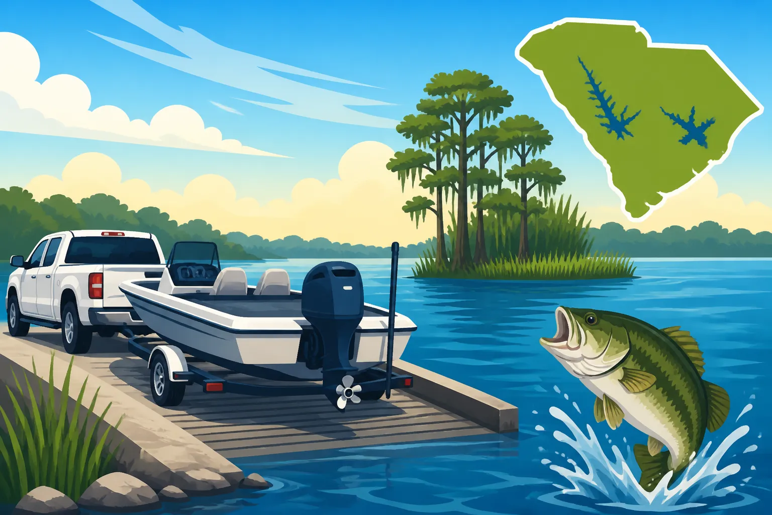 Boat Ramps on Lake Marion and Lake Moultrie