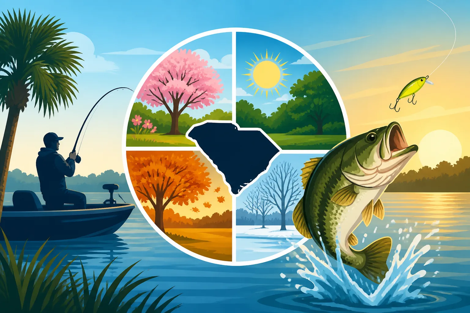 Best Time of Year to Fish Santee Cooper Lakes in South Carolina