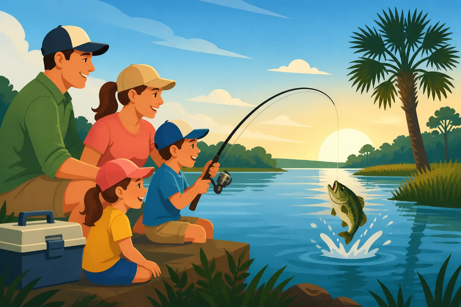 Family Fishing Spots on Lake Moultrie