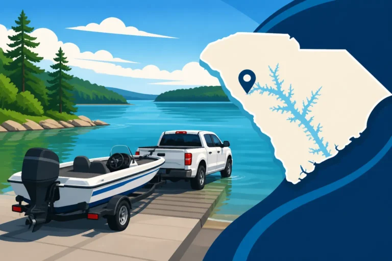 Lake Hartwell Boat Ramps on the South Carolina Side