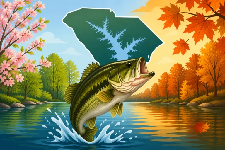 Spring and Fall Bass Fishing Spots on Lake Hartwell