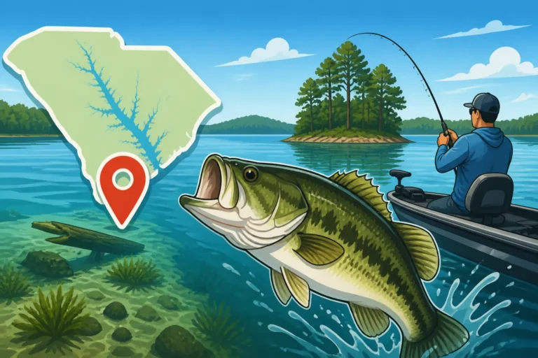 Lake Wateree Bass Fishing Spots for Beginners