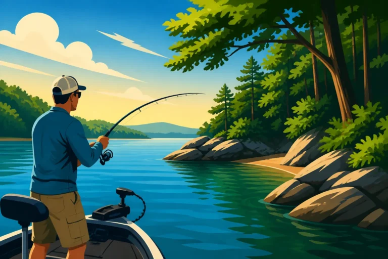 Remote Coves on Lake Keowee for Fishing