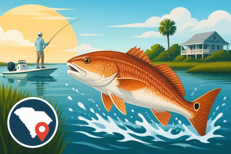 Murrells Inlet Redfish Fishing Spots in South Carolina