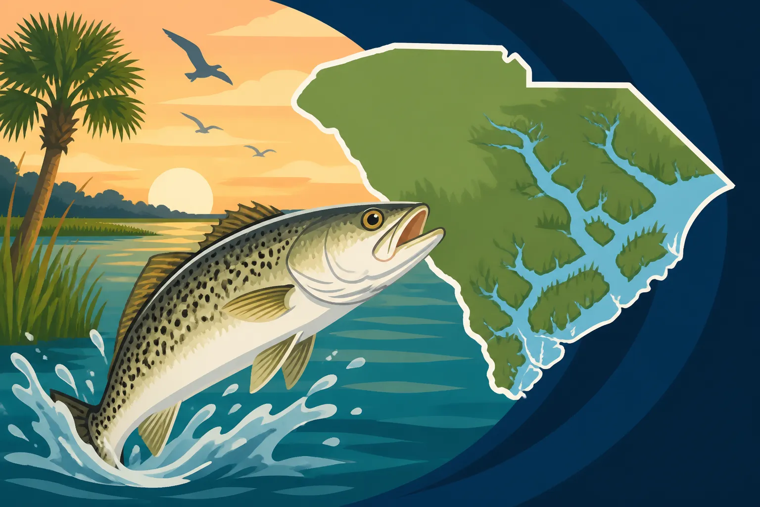 Sea Trout Fishing Spots in South Carolina's Lowcountry