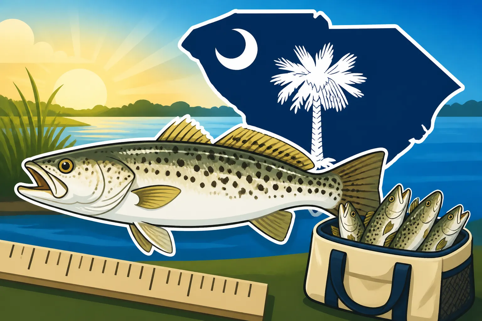 Spotted Seatrout Size and Bag Limits in South Carolina