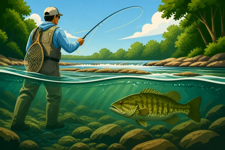 Wading In Below the Shoals on the Broad River
