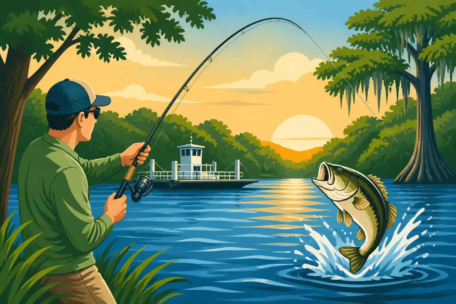 Givhans Ferry State Park Fishing Spots on the Edisto River