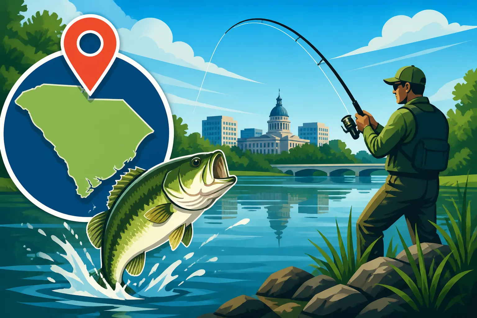 Best Fishing Spots Near Columbia, South Carolina