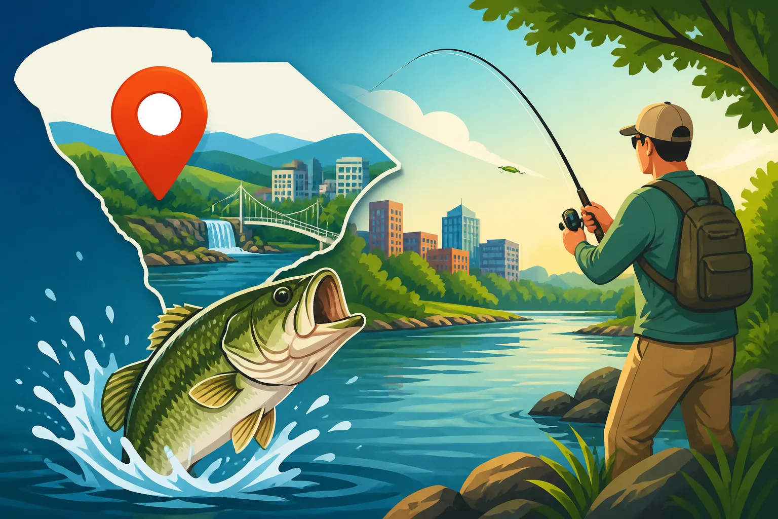 Best Fishing Spots Near Greenville, South Carolina