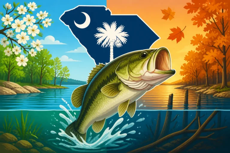 Lake Hartwell Spring and Fall Bass Fishing Patterns in South Carolina