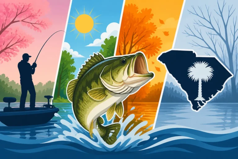 Santee Cooper Bass Fishing Seasons in South Carolina