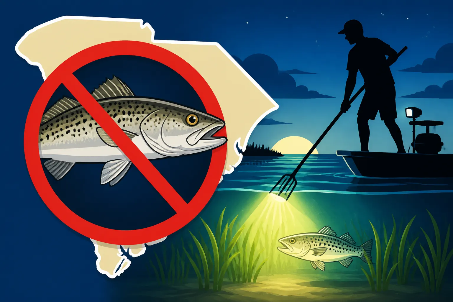 South Carolina Spotted Seatrout Gigging Ban Dates