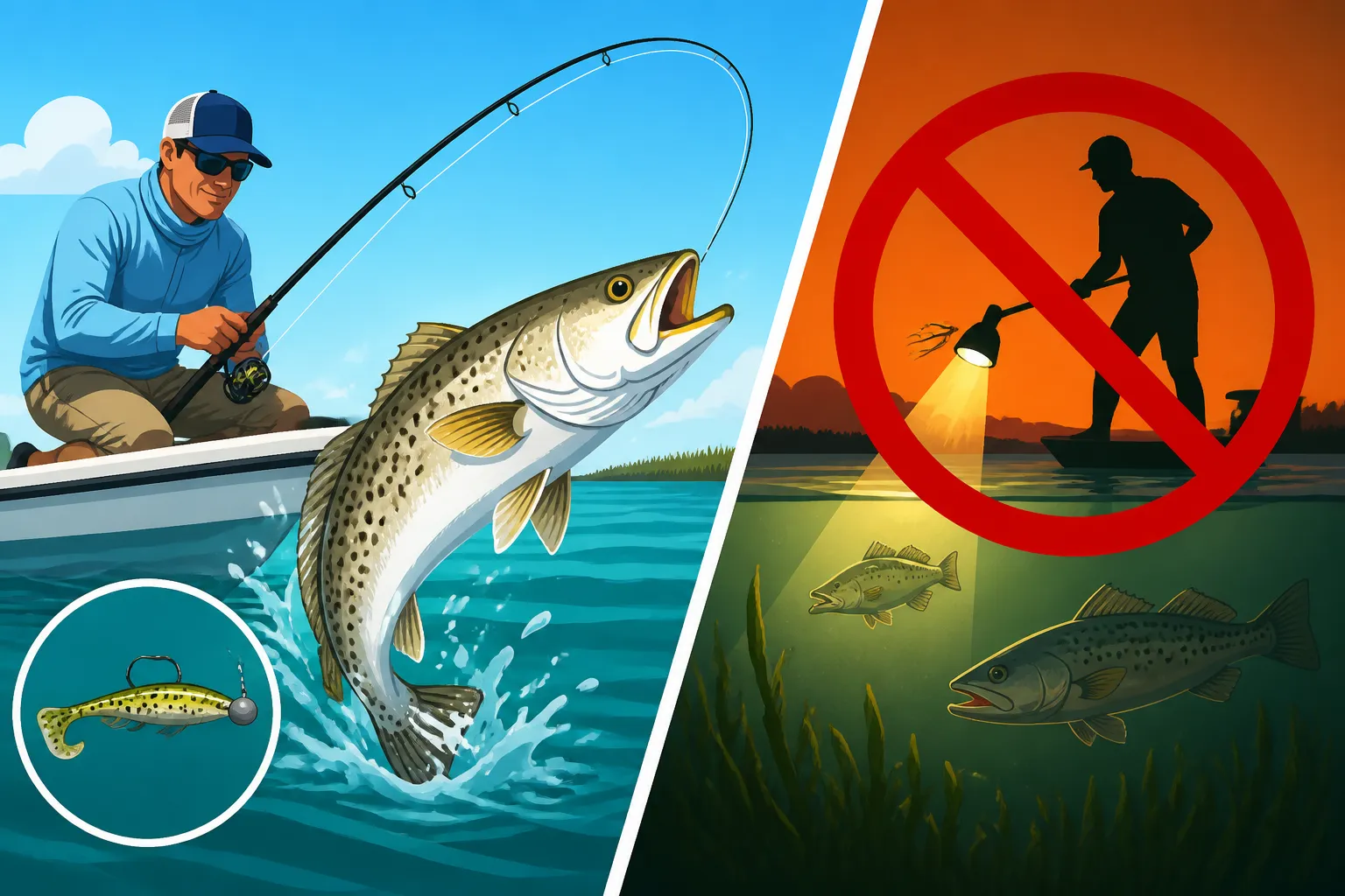 How to Catch Spotted Seatrout in South Carolina During the Gigging Ban