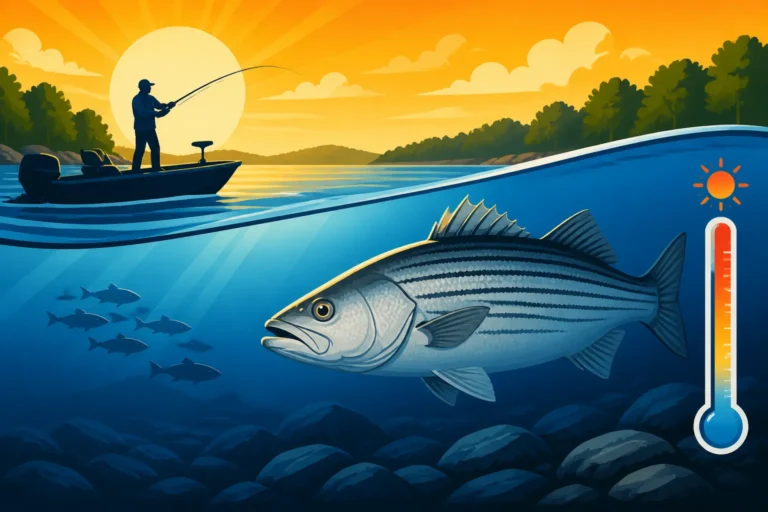 Why Lake Murray Stripers Move Deeper as Water Warms