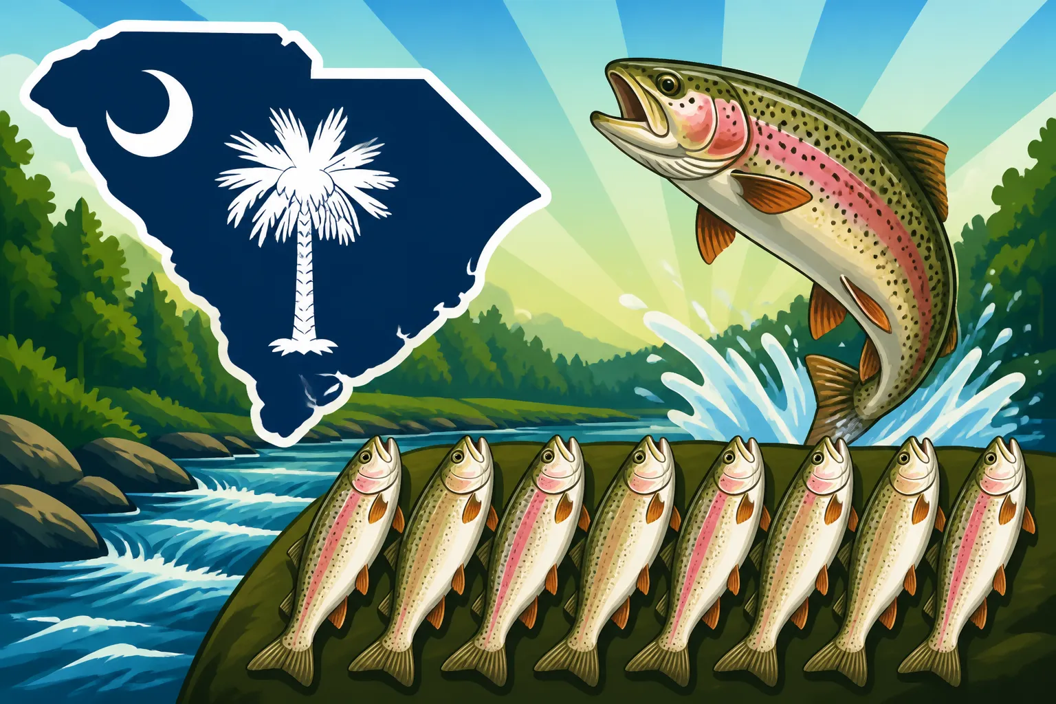 South Carolina Streams With a 7-Fish Trout Limit