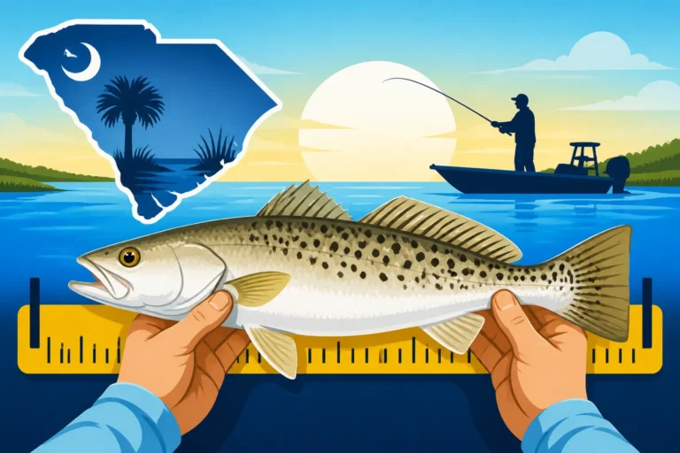 South Carolina Spotted Seatrout Minimum Size 14 Inches