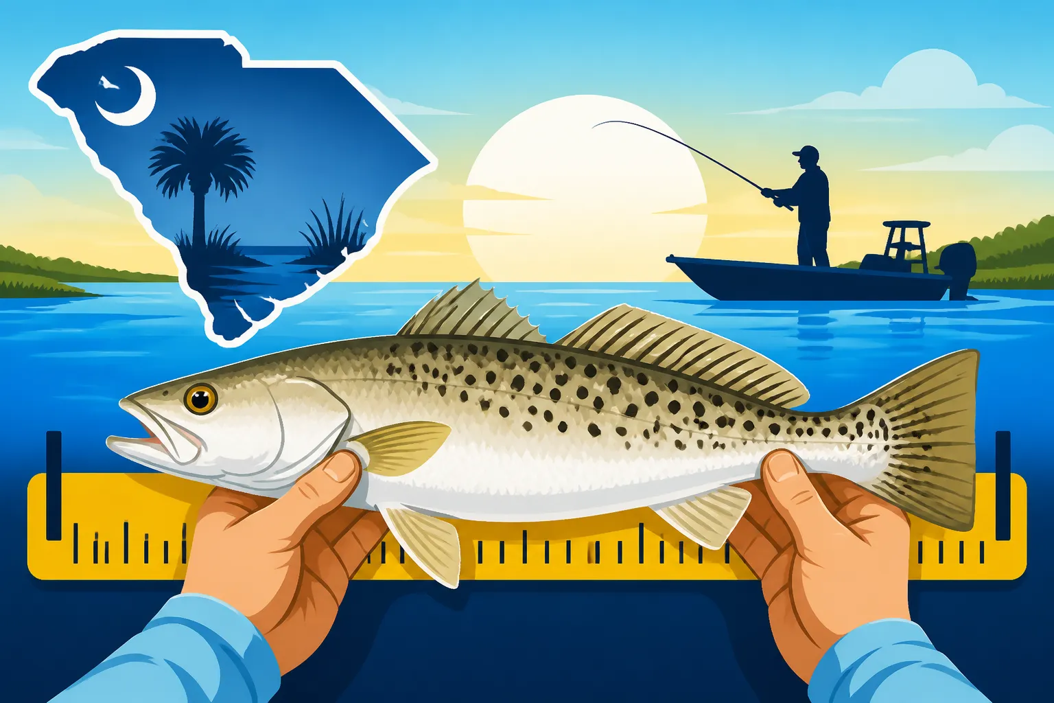 South Carolina Spotted Seatrout Minimum Size 14 Inches
