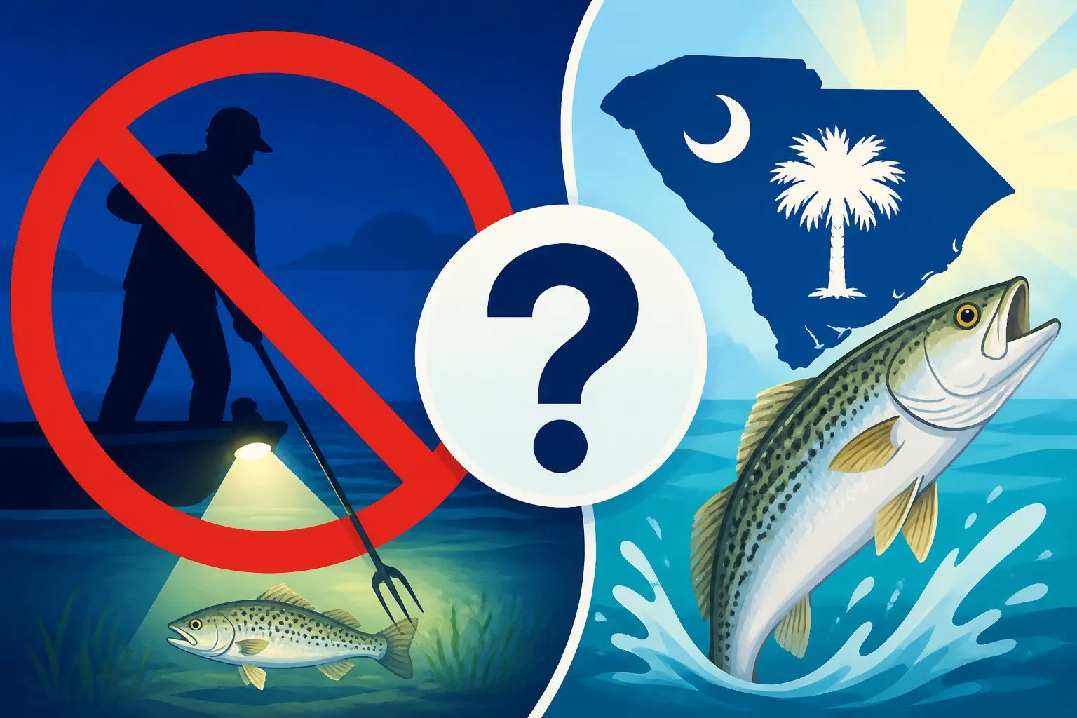 When Does South Carolina's Seatrout Gigging Ban End?