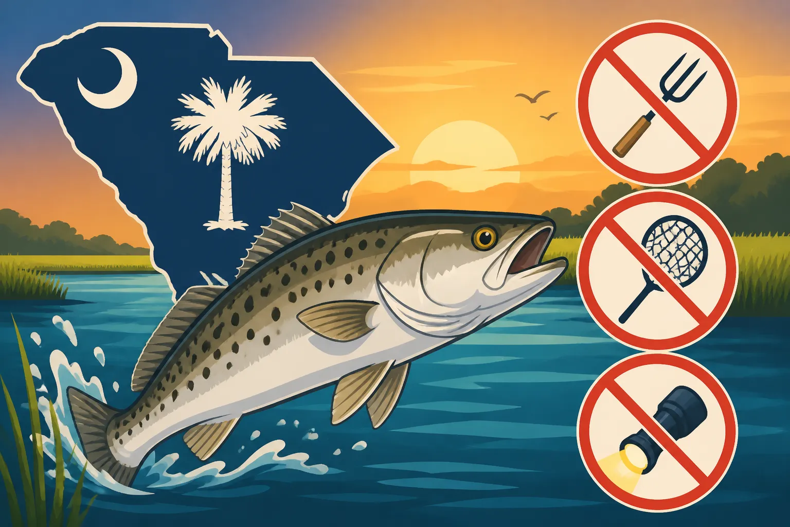 Gigging Restrictions for Seatrout Explained