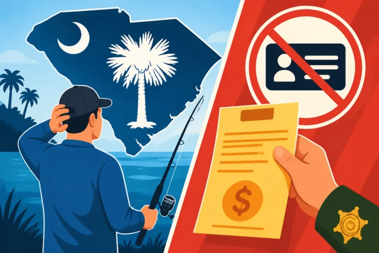 South Carolina Fines for Unlicensed Fishing