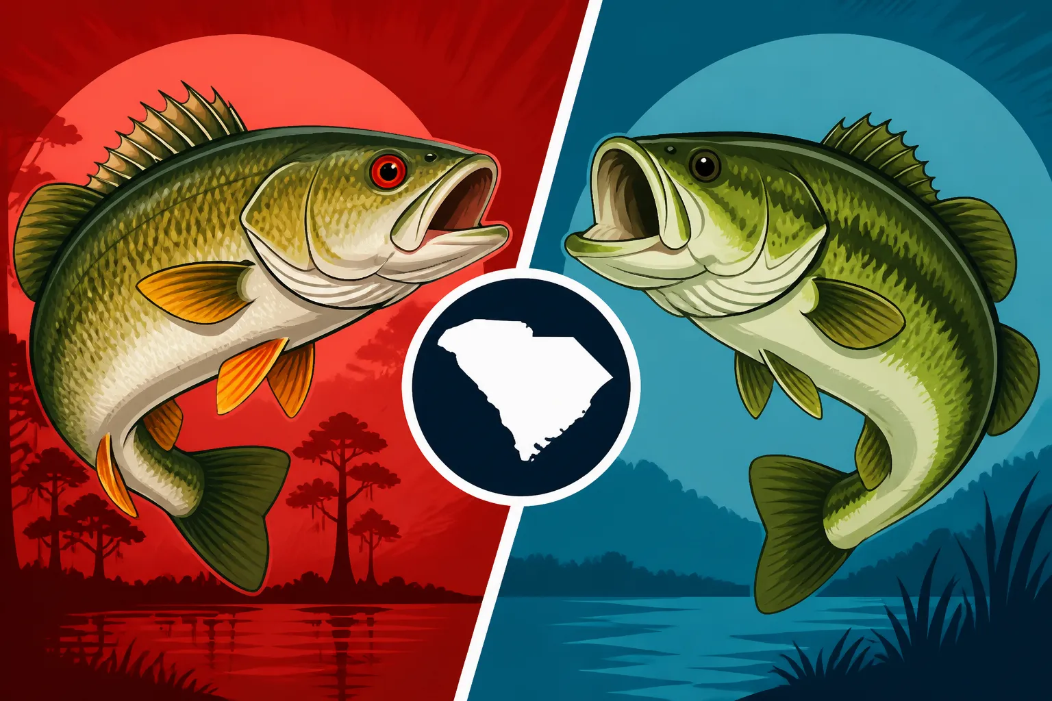 Redeye Bass vs Largemouth Bass: How to Tell Them Apart