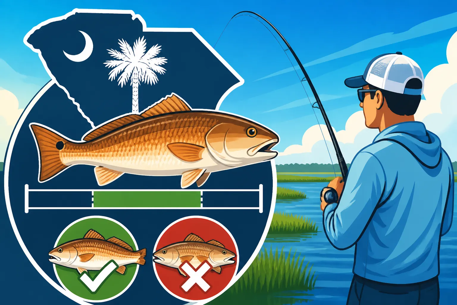 Redfish Slot Limit Rules for South Carolina Anglers