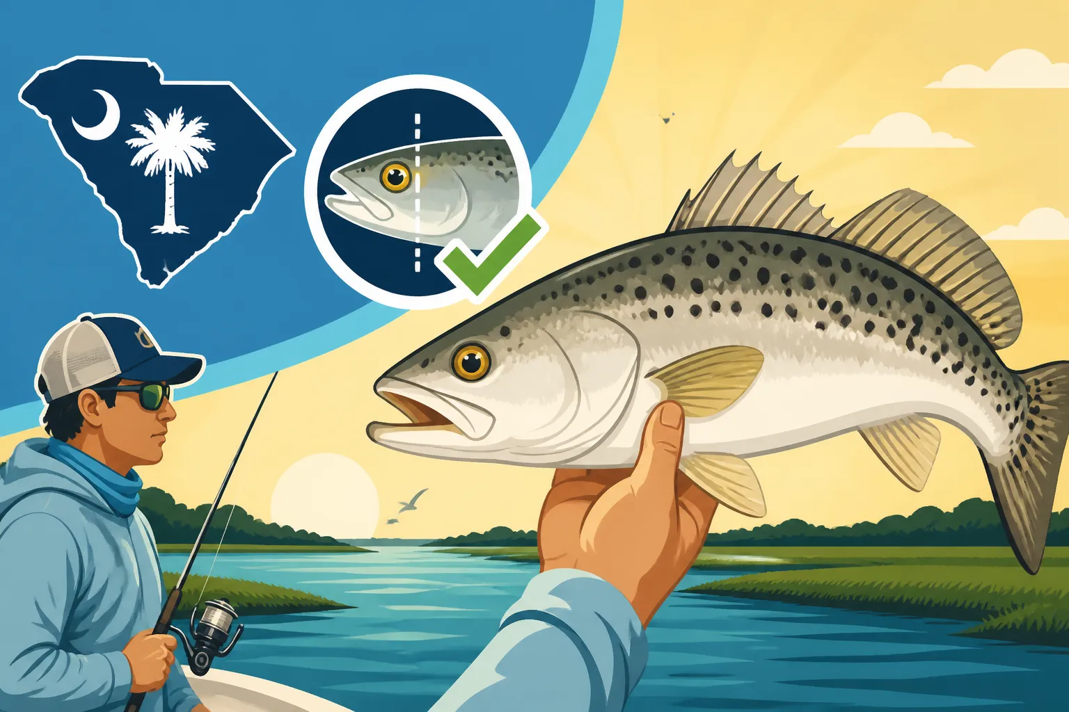Identifying a Keeper-Size Spotted Seatrout by Eye