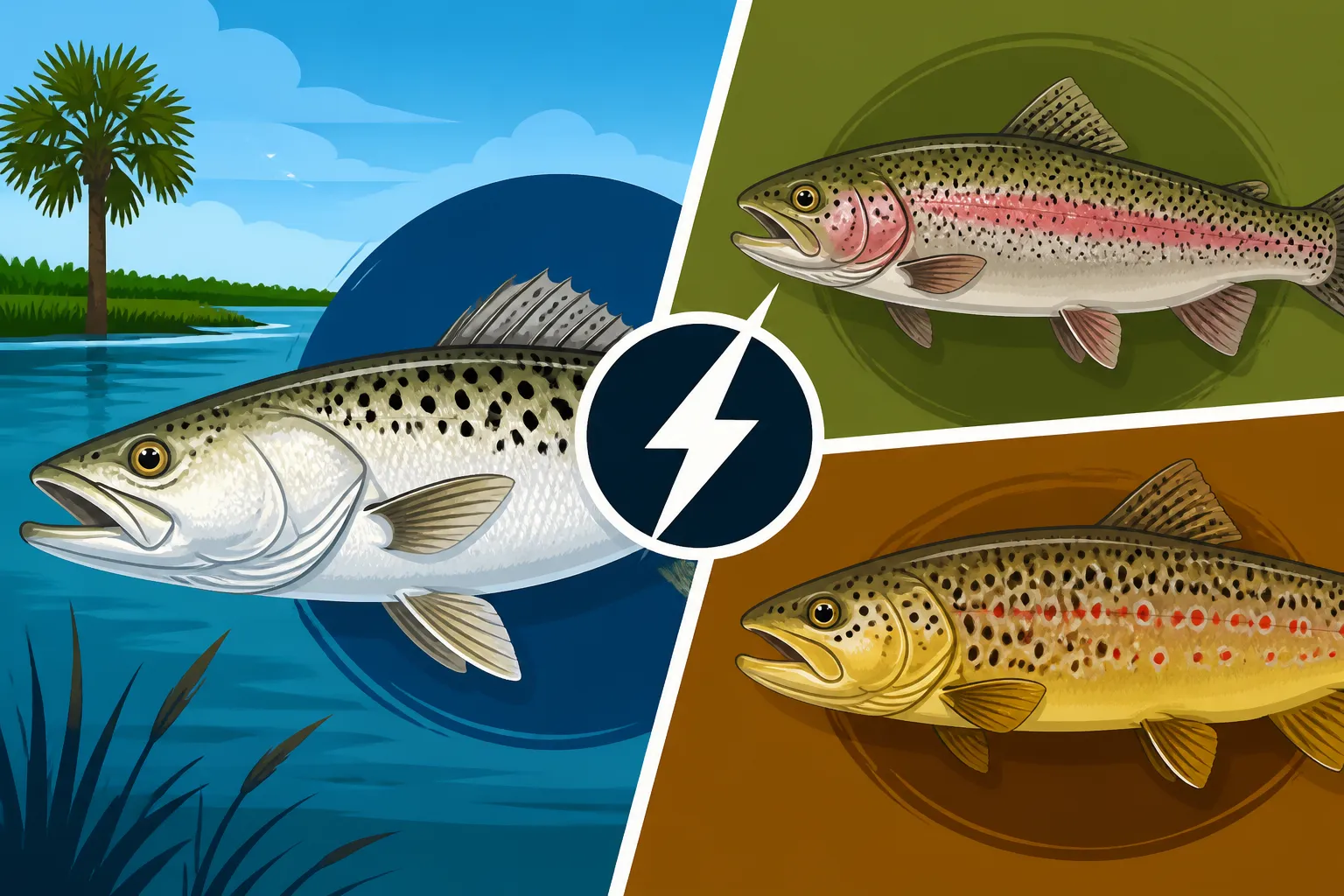 Spotted Seatrout vs Other Trout Species: How to Tell Them Apart