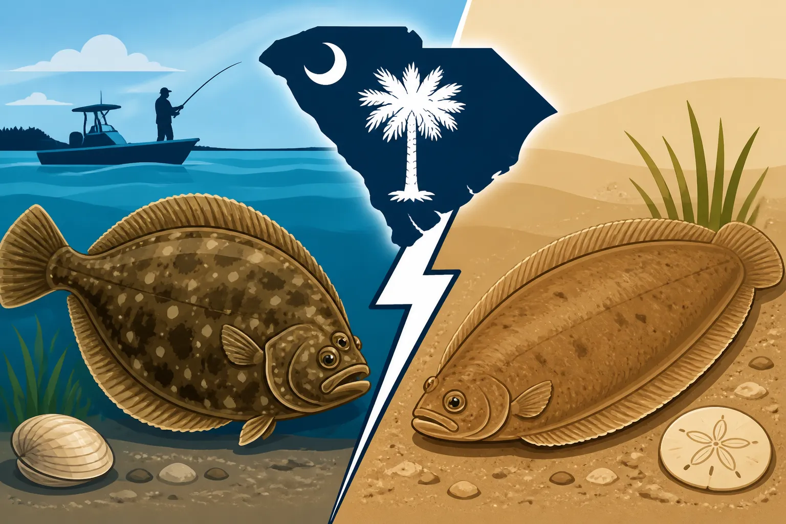 Flounder vs Sole: What South Carolina Anglers Should Know