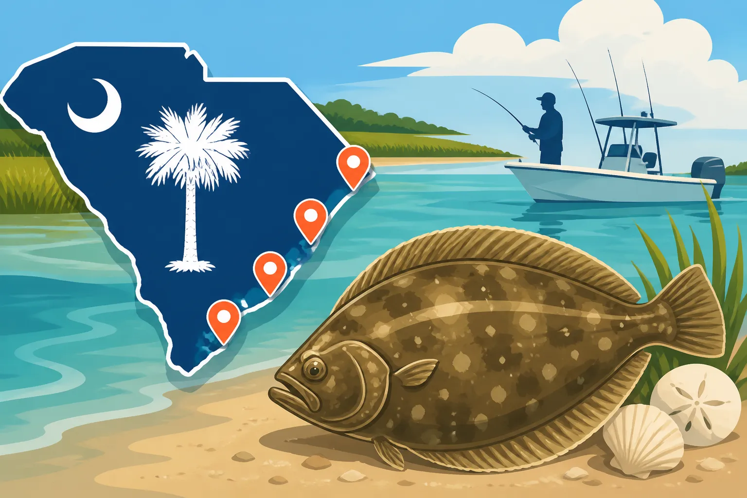 Best Flounder Fishing Spots Along the South Carolina Coast