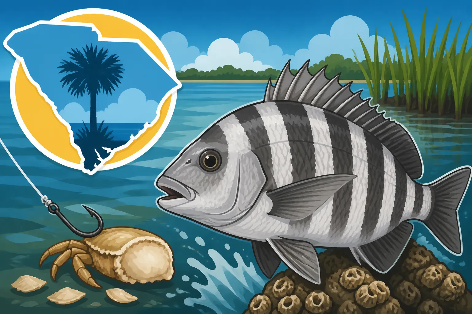 Sheepshead Fishing Tips for South Carolina's Brackish Waters