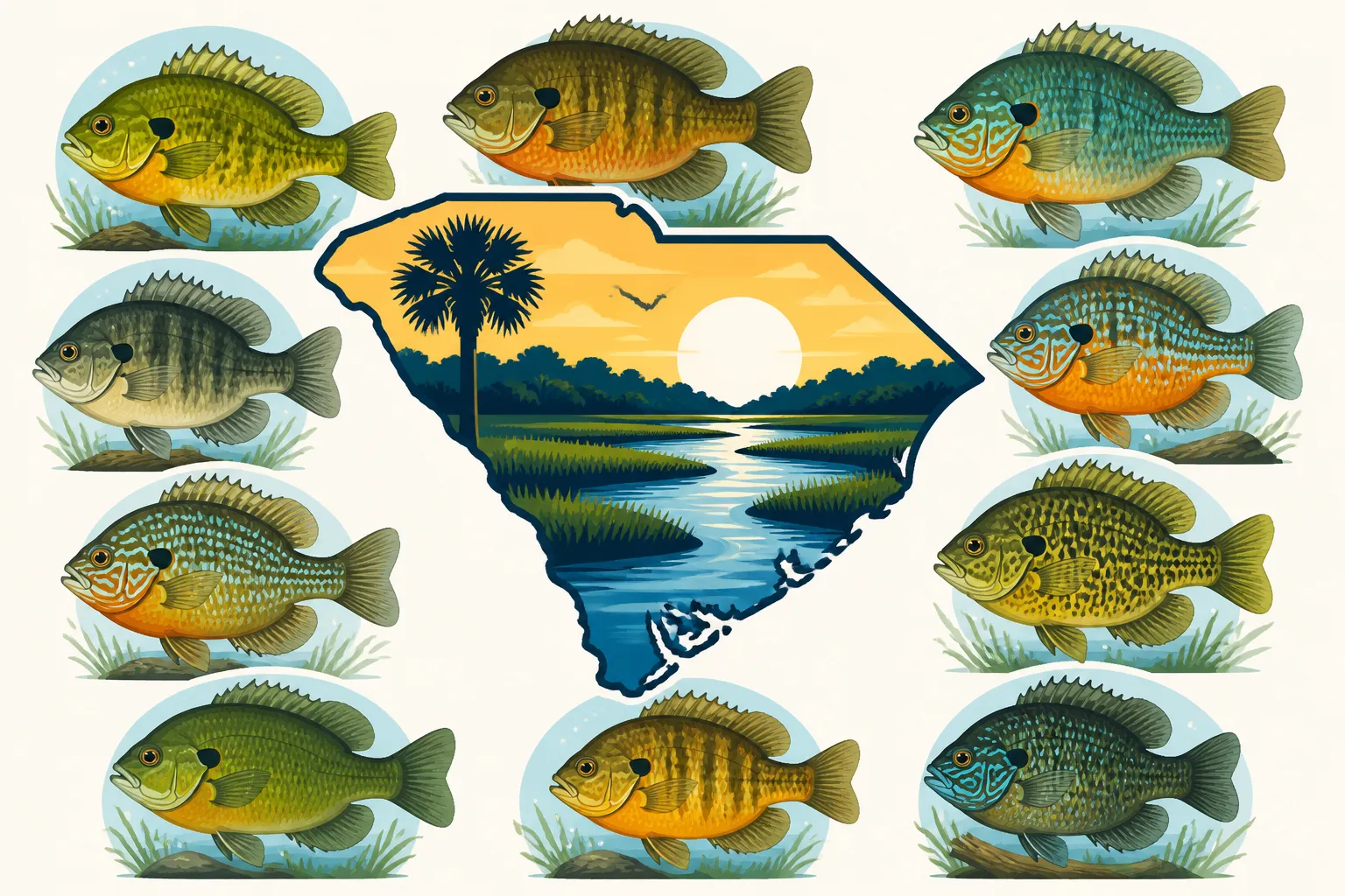 South Carolina's Nine Native Sunfish Species Explained