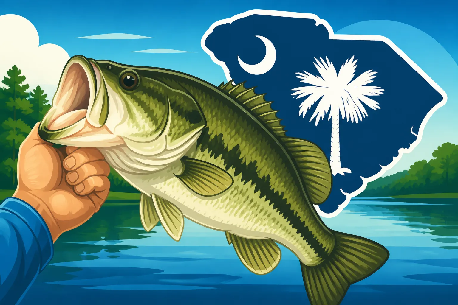 Largemouth Bass Average Size in Freshwater Lakes