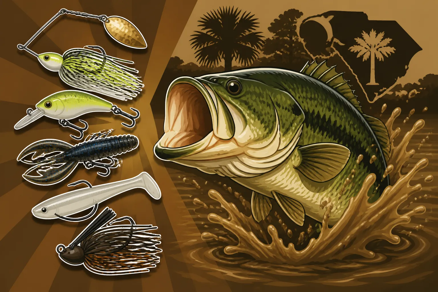 Best Lures for Largemouth Bass in Muddy Water