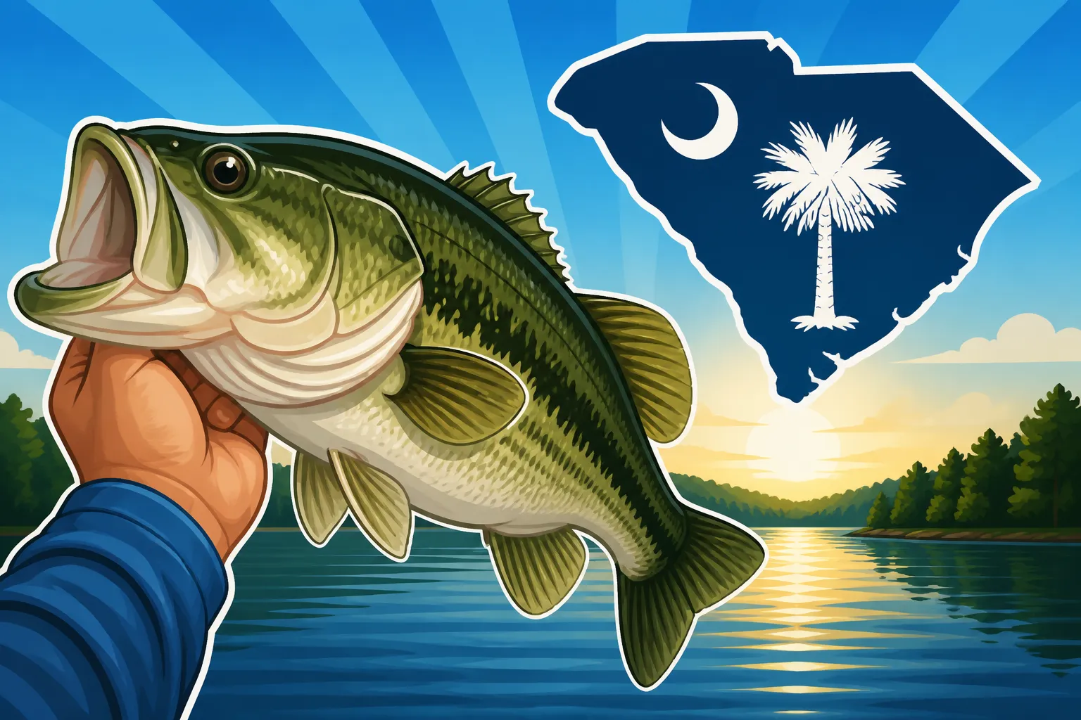 How Big Do Largemouth Bass Get in South Carolina Lakes