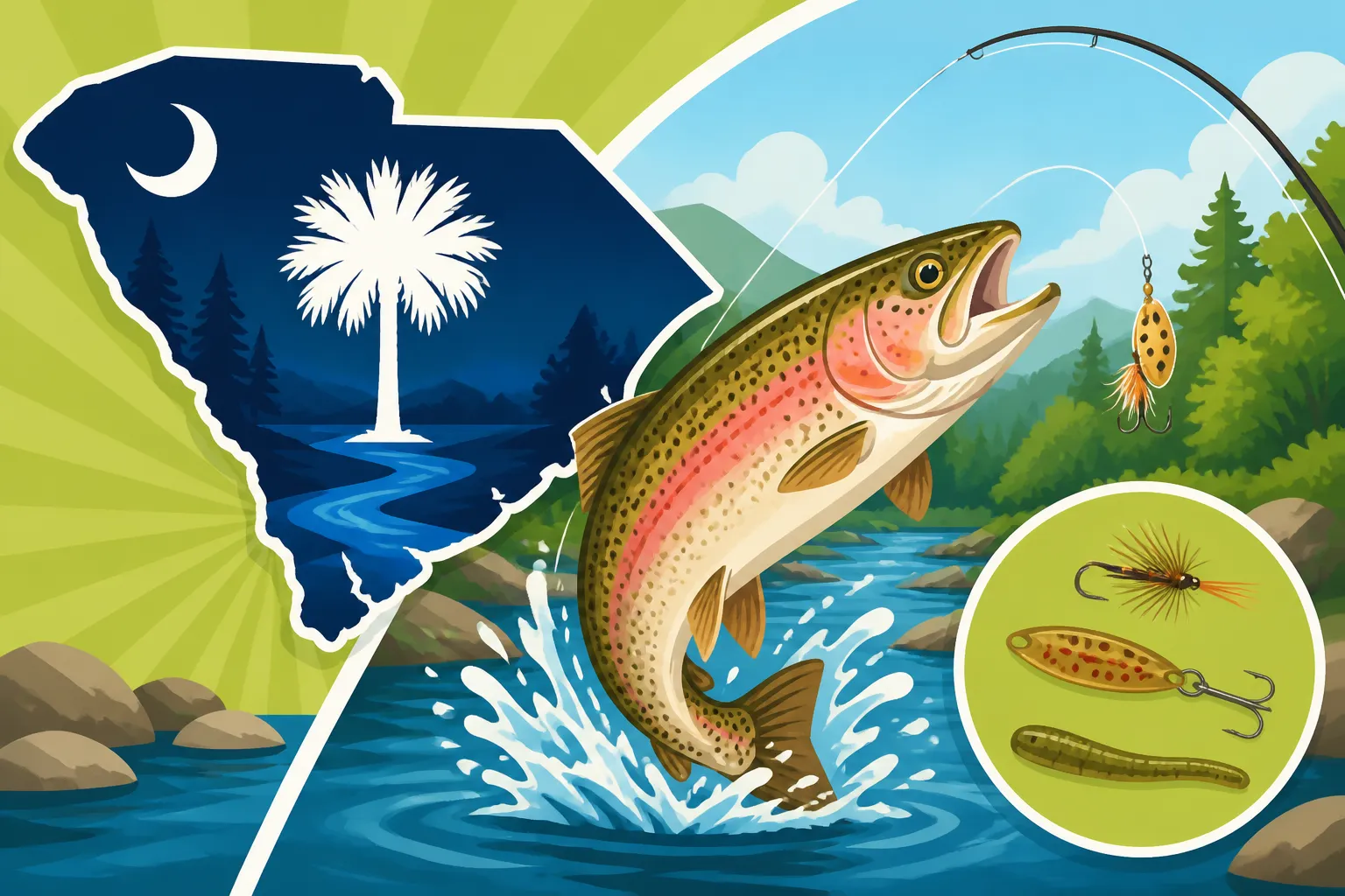 South Carolina Stocked Trout Season Fishing Techniques