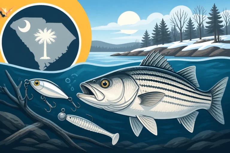 Striped Bass Winter Fishing Patterns in Freshwater Lakes
